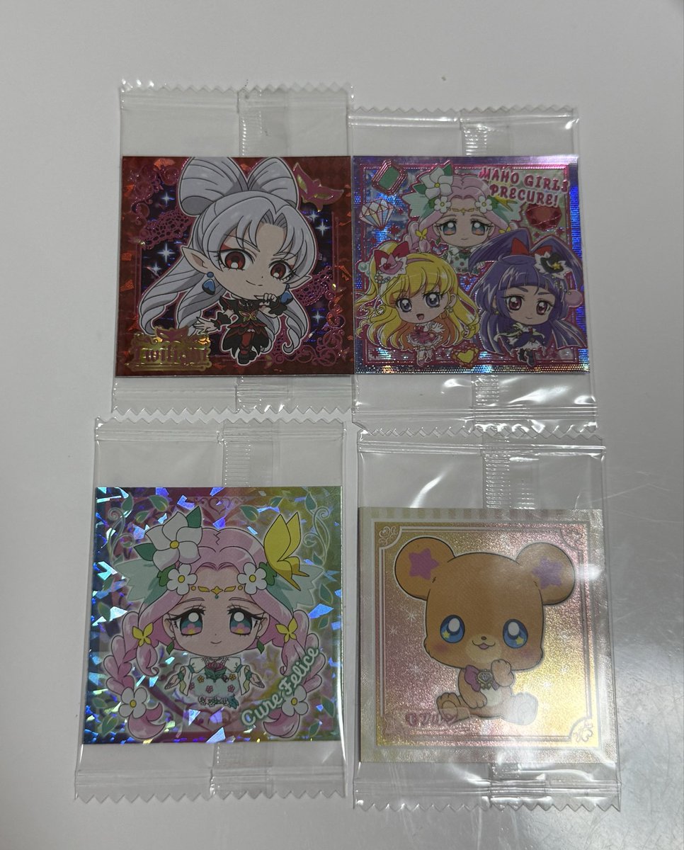 mimi_0826_'s tweet photo. プリキュア ウエハース シール 交換 買取 譲渡

譲）アルカナシャドウ キュンキュン レモネード トワイライト フェリーチェ 等

求）hrミスティック hrブロッサム hrマリン ハートキャッチプリキュア集合1

お断り♡
郵送でのお取引となります。お気軽にお声かけください。 https://t.co/zVI5jRCbFs