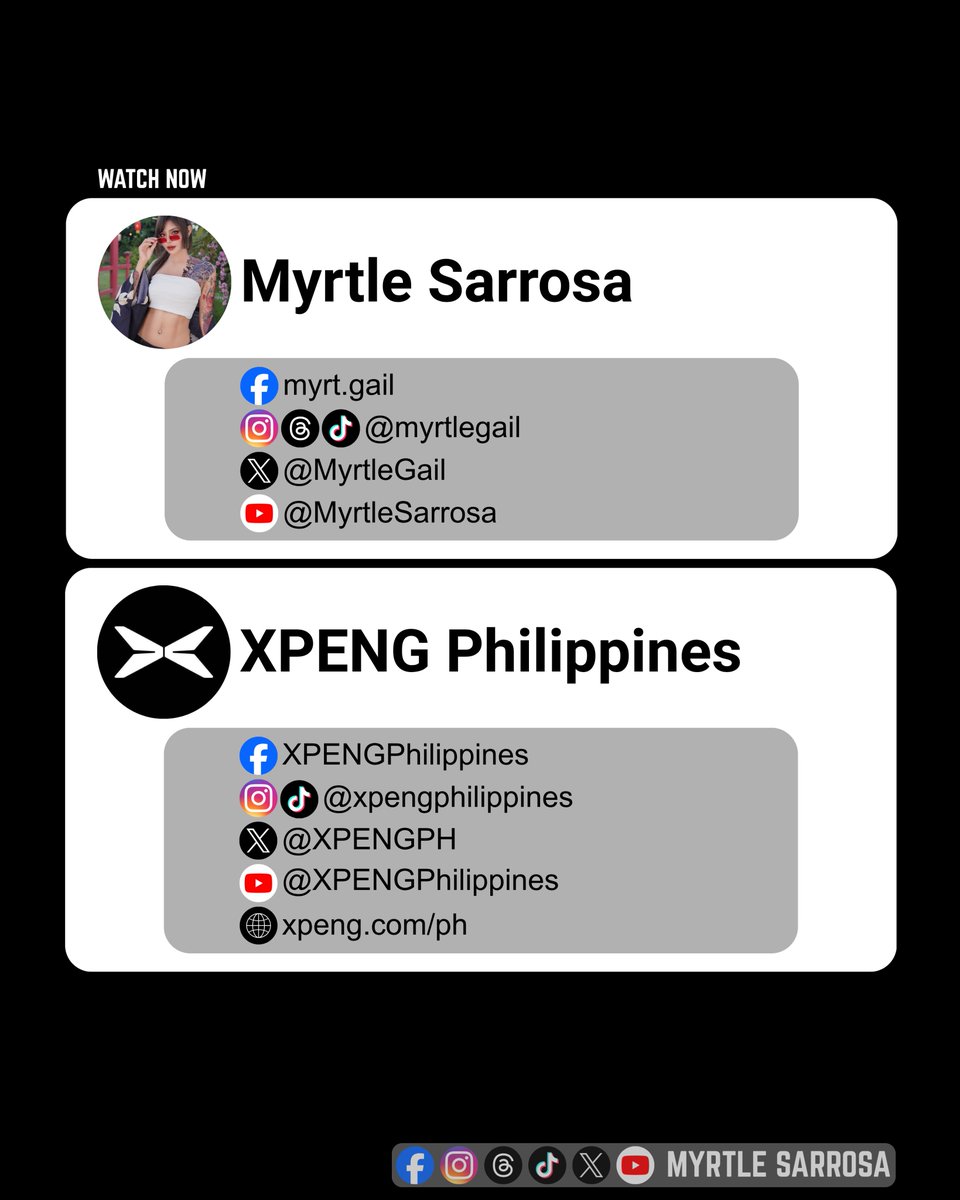 MyrtleGUpdate's tweet photo. Credits: Myrtle Sarrosa | XPENG Philippines
#MyrtleGailSarrosaUpdate
π«π£ππ‘π π£π΅πΆπΉπΆπ½π½πΆπ»π²π
Myrtle Sarrosa at the XPENG Philippines Grand Launch, discovering the future of mobility. β¨
#XPENG #XPENGPhilippines #DrivingIntoANewDay #PhysicalAiForAll #MyrtleSarrosa https://t.co/fMbPqPGDa7