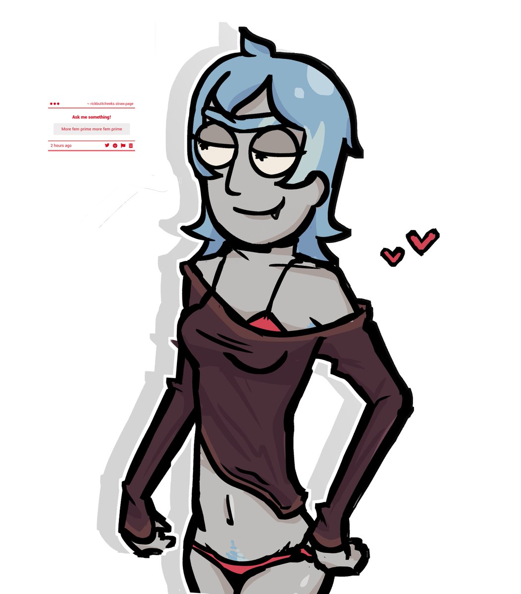 rickbuttcheeks's tweet photo. I cant tell if I like the hairstyle I gave her or not hmm https://t.co/UmtZfj7ew5