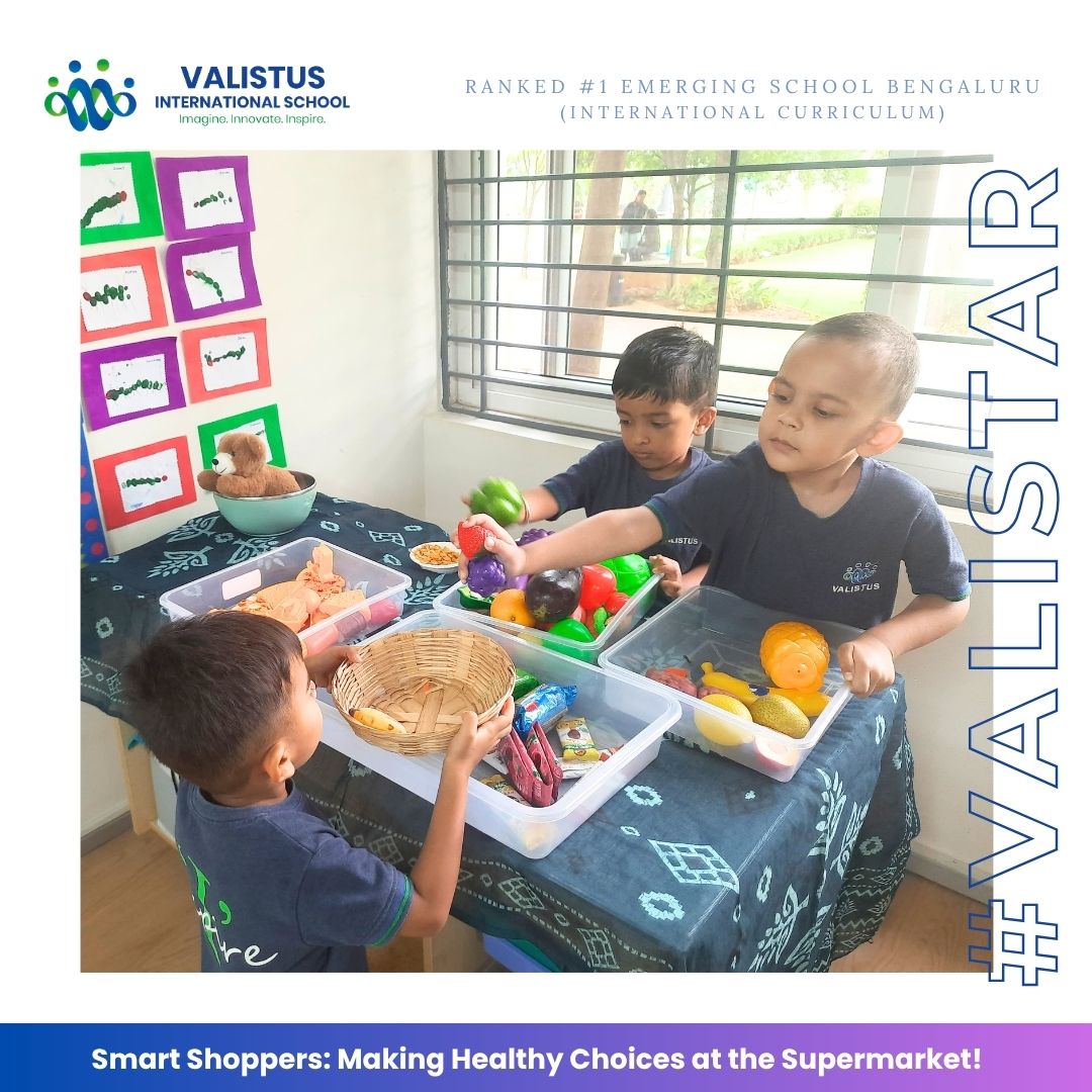 valistusschool's tweet photo. ๐๐ฅฆ Our Early Years 2 learners became smart little shoppers, exploring healthy food choices through fun supermarket role play! ๐๐ Learning through play today, building healthy habits for tomorrow! ๐ฑ #SmartShoppers #HealthyChoices #LearningThroughPlay #VALISTAR https://t.co/6m7u2MfxOC