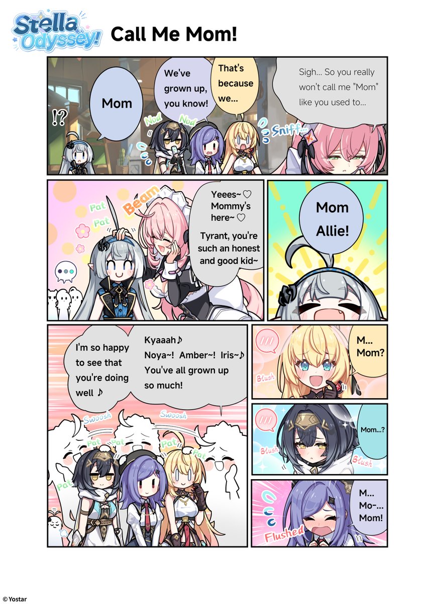 StellaSoraEN's tweet photo. 🌟Stella Odyssey🌟
Episode 15: Call Me Mom!

Allie looks a little lonely, seeing the New Star Guild stop calling her "Mom."
Tyrant is here for a visit ✨
Will Tyrant make her feel better?

⭐Illustration: ゆきしろ (@yuki_shiro)

#StellaSora #Yostar #StellaOdyssey https://t.co/gvpFYB9o0X