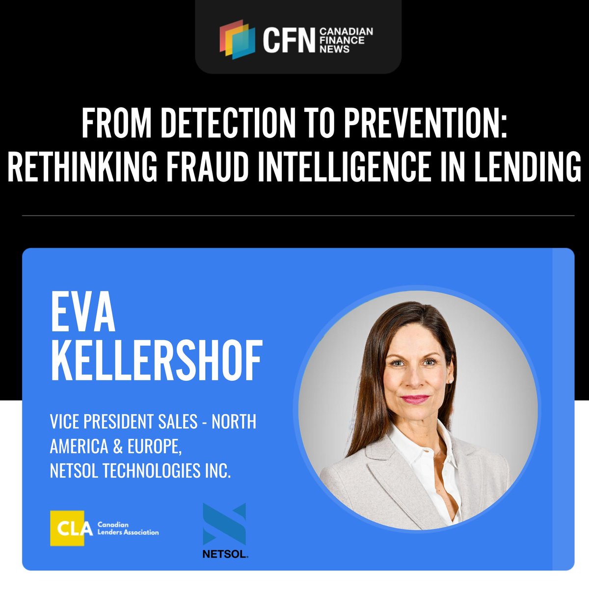 NETSOLTech's tweet photo. Canada's lenders are getting sharper at catching fraud after the money is already gone and that gap is now costing the industry an estimated C$111 billion a year, a 42% jump from the year before.

In an article published by the Canadian Lenders Association, our VP of Sales for North America and Europe Eva Kellershof argues the industry is solving the wrong half of the problem. 

Better fraud models won't fix anything if the data behind them stays locked inside each institution. The real fix is getting lenders, bureaus and insurers to share signals early enough to stop a loan before it funds, not just explain the loss afterward.

Read the full article here: 
https://t.co/WvwHCTdZBe

#netsoltech #netsolamericas #frauddetection #fraudprevention #datasharing #riskmanagement #fraudintelligence #ai #canadianlending #featuredarticle #thoughtleadership #cla
