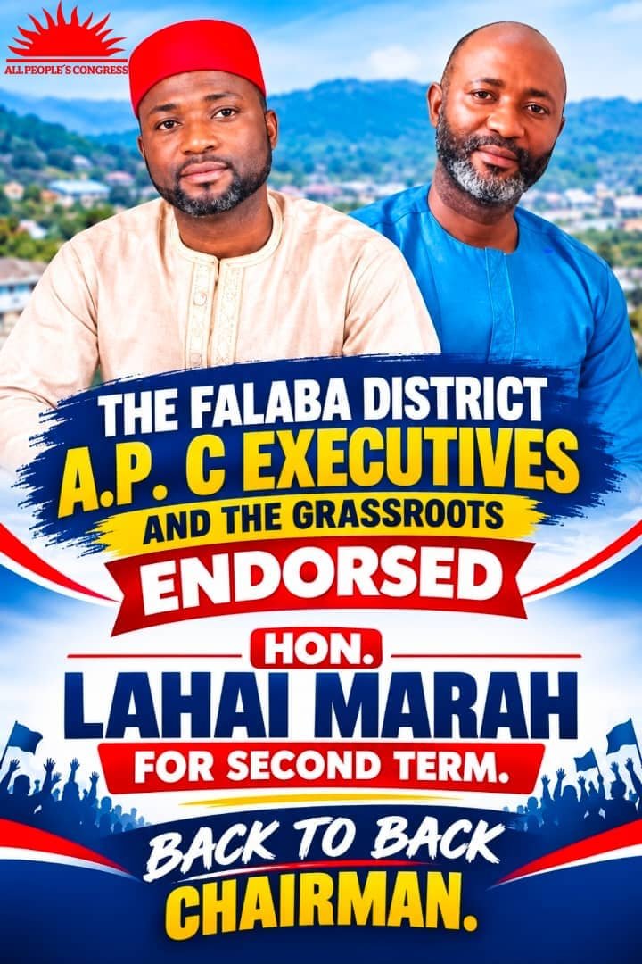WShakurr's tweet photo. To #Hon #Lahai #Marah i know you will pull this out. You are no doubt a force to reckon with in Falaba District, but let ke at this moment wished you congratulations in advance as you clench the District again. All the very best boss!!! @LahaiMarah https://t.co/Crind7FEj2