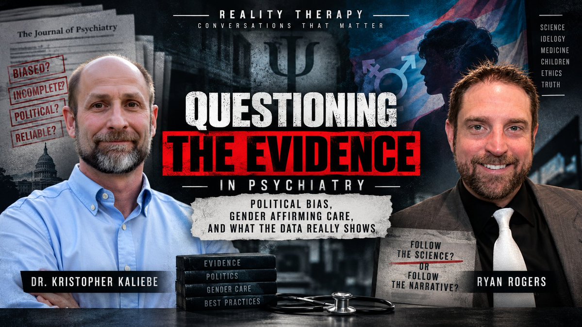 ryanMcRogers's tweet photo. Has psychiatry gotten lazy? Does the evidence support gender affirming care for minors? How can we fix the mental health professions?

These are some questions I discussed with @drkaliebe in our fascinating conversation. I hope you enjoy this episode as much as I did. Cheers! https://t.co/idTF9EFxht