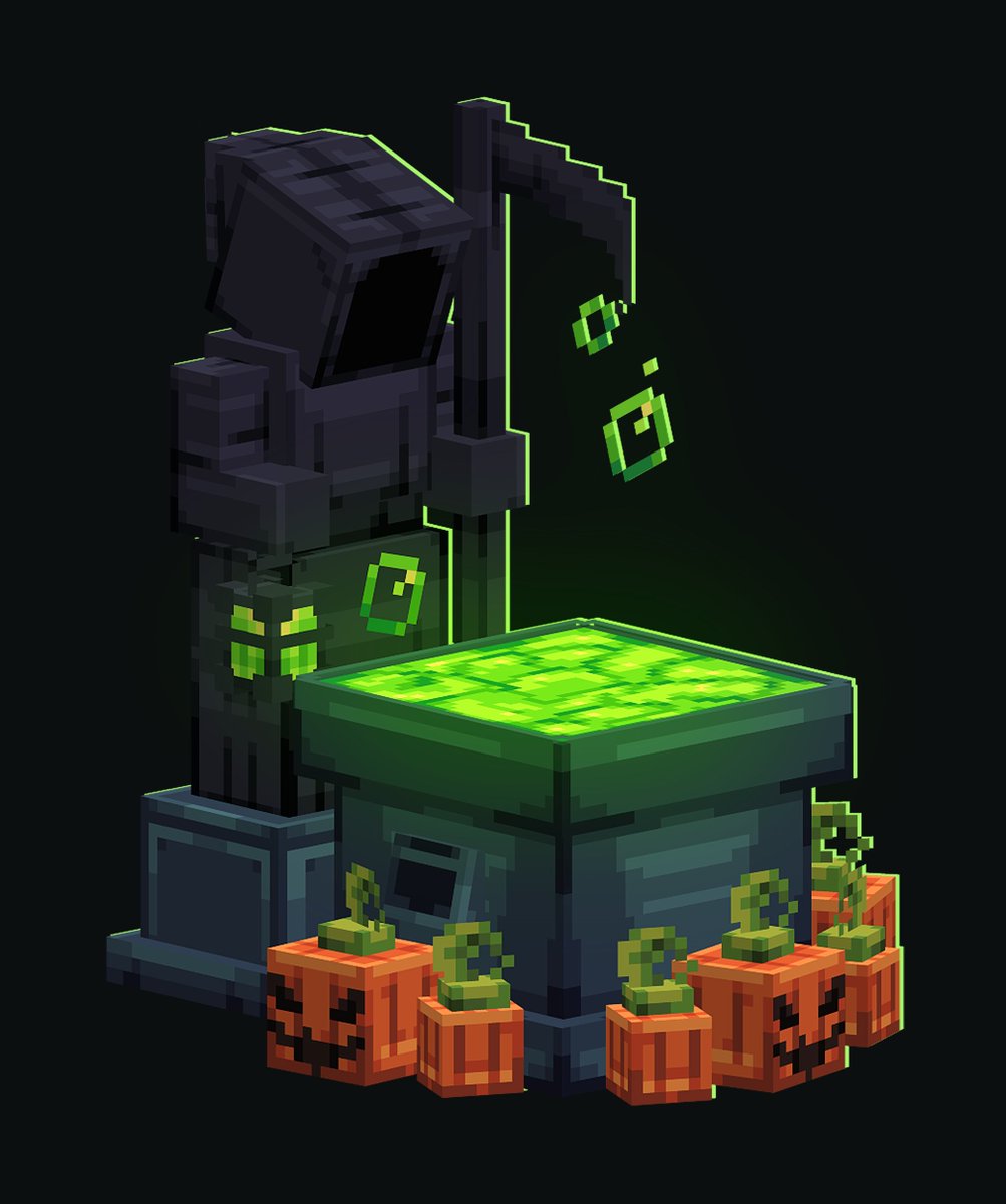 K0zochka's tweet photo. Helloween decoration 

#Blockbench #Pixelart #lowpoly #Minecraft #3d #3dmodeling #gamedev #3danimations #animation3d https://t.co/NtrRaMIey3