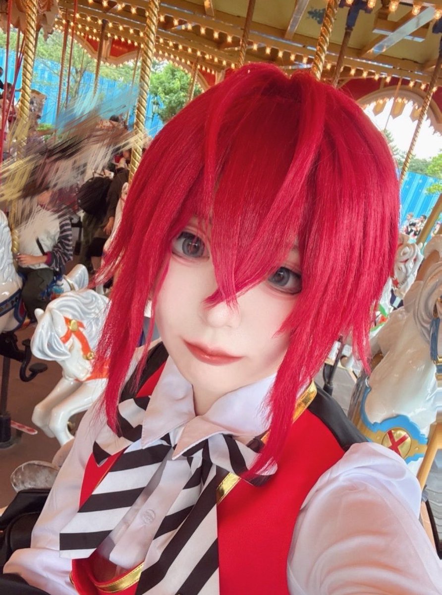 charo_mn07's tweet photo. 人生2度目の仮装！
まだまだ他撮りが撮られ慣れてない感が出過ぎてる🤣
今年はとりあえず写真慣れしてくんだ...

 #Dハロ仮装2026 
 #Dハロ仮装 
 #Dハロツイステ https://t.co/2VNsTYfaLV
