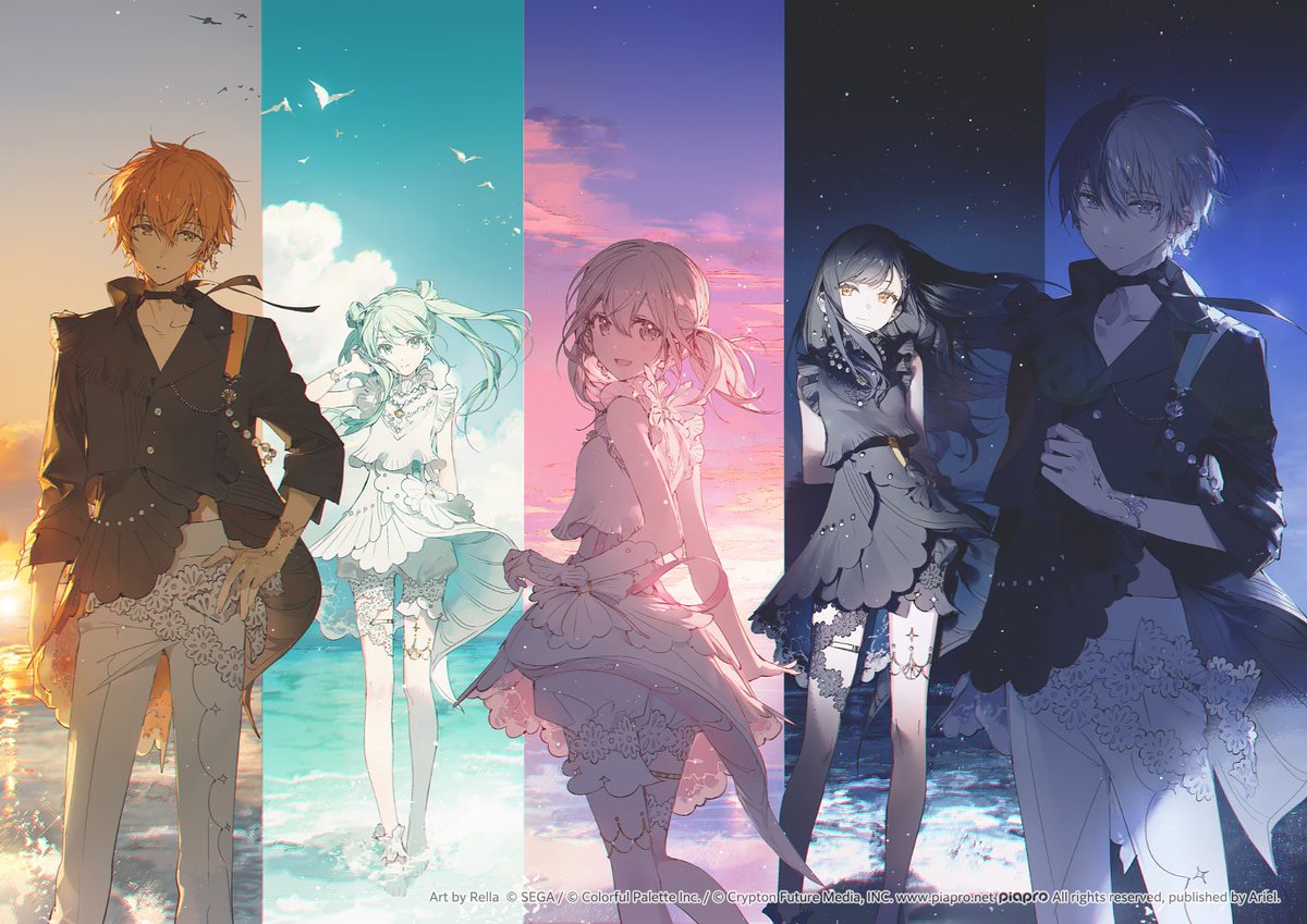 Rellakinoko's tweet photo. （2/2）そしてこの衣装を着用したVivid BAD SQUADとストリートのセカイの初音ミクのビジュアルです。プロセカ繁体字版リリース5周年おめでとうございます。✨ https://t.co/AYhfP2Btpu