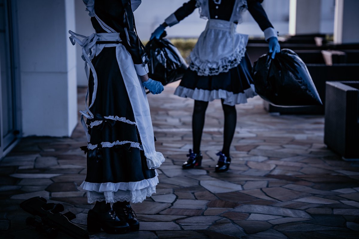 magutaros1's tweet photo. cos  🥂✨️ 🔫 ﾒｲﾄﾞ

「 お掃除、得意なんです❣️ 」

photo* @hiyuphoto1020 #hiyuphoto https://t.co/jpNfqDzRbu