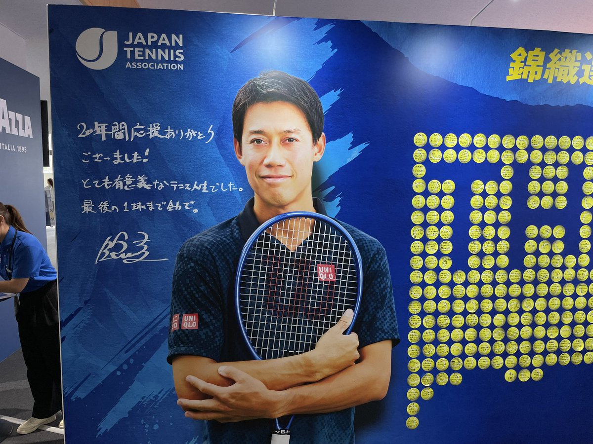slam_roger's tweet photo. 錦織選手にメッセージも書いてきました。
たくさんの夢をありがとうございました。 https://t.co/eIUNgujCkw