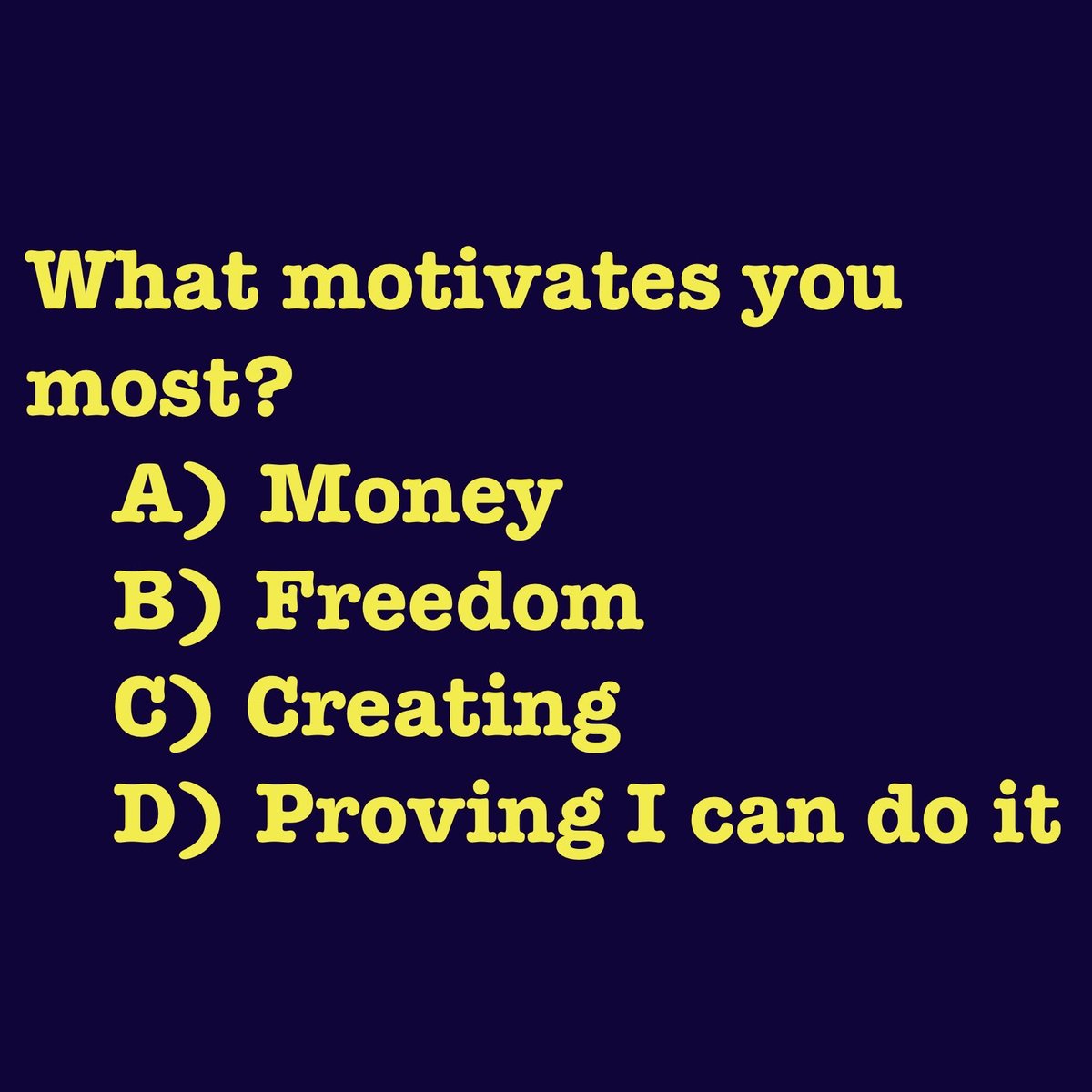 Declan_on_X's tweet photo. Which are you?
I'm D https://t.co/grzF5AhICx