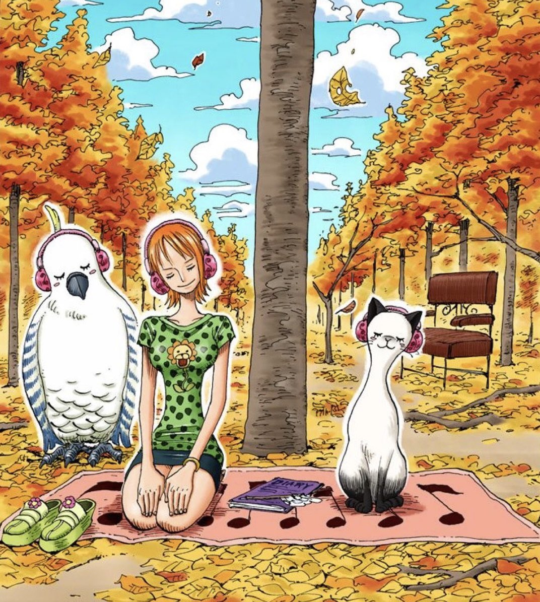 HauntingUrHouse's tweet photo. cat burglar nami loving cats is so fitting https://t.co/D3uusMRWvy