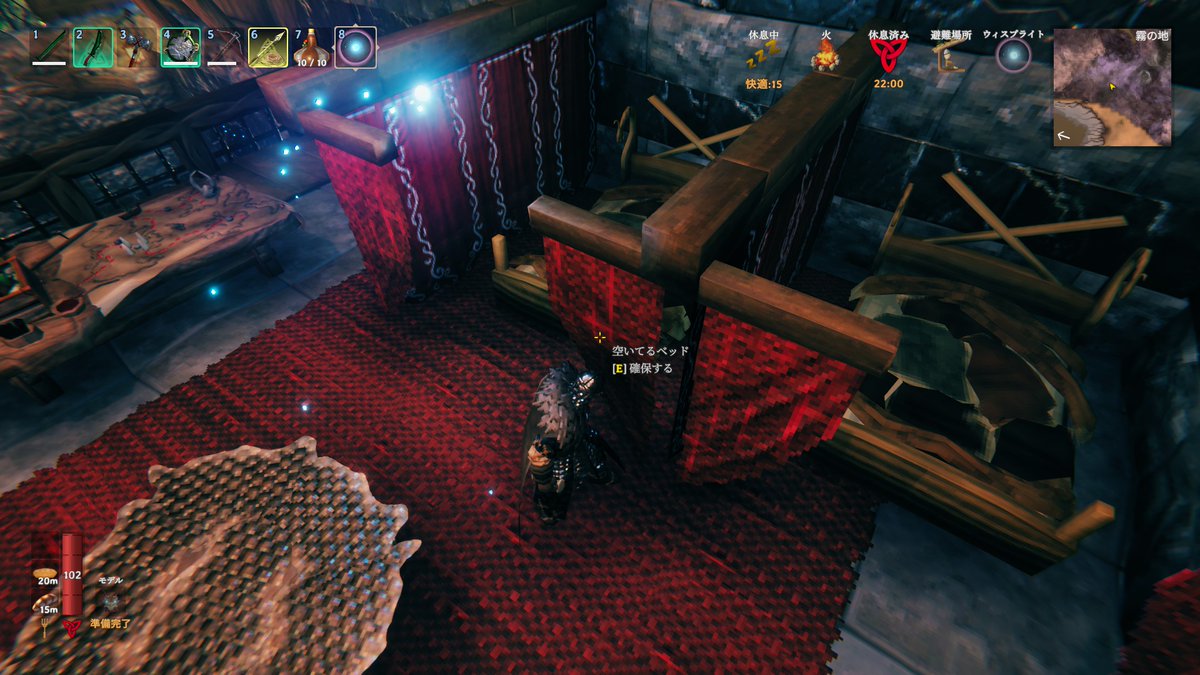lxthere's tweet photo. #Valheim
今回の内装。
ベッドのカーテンとか小物に少し力を入れて。
工房まわりは材料集めて構築しよう。 https://t.co/x2nmpAOjPd
