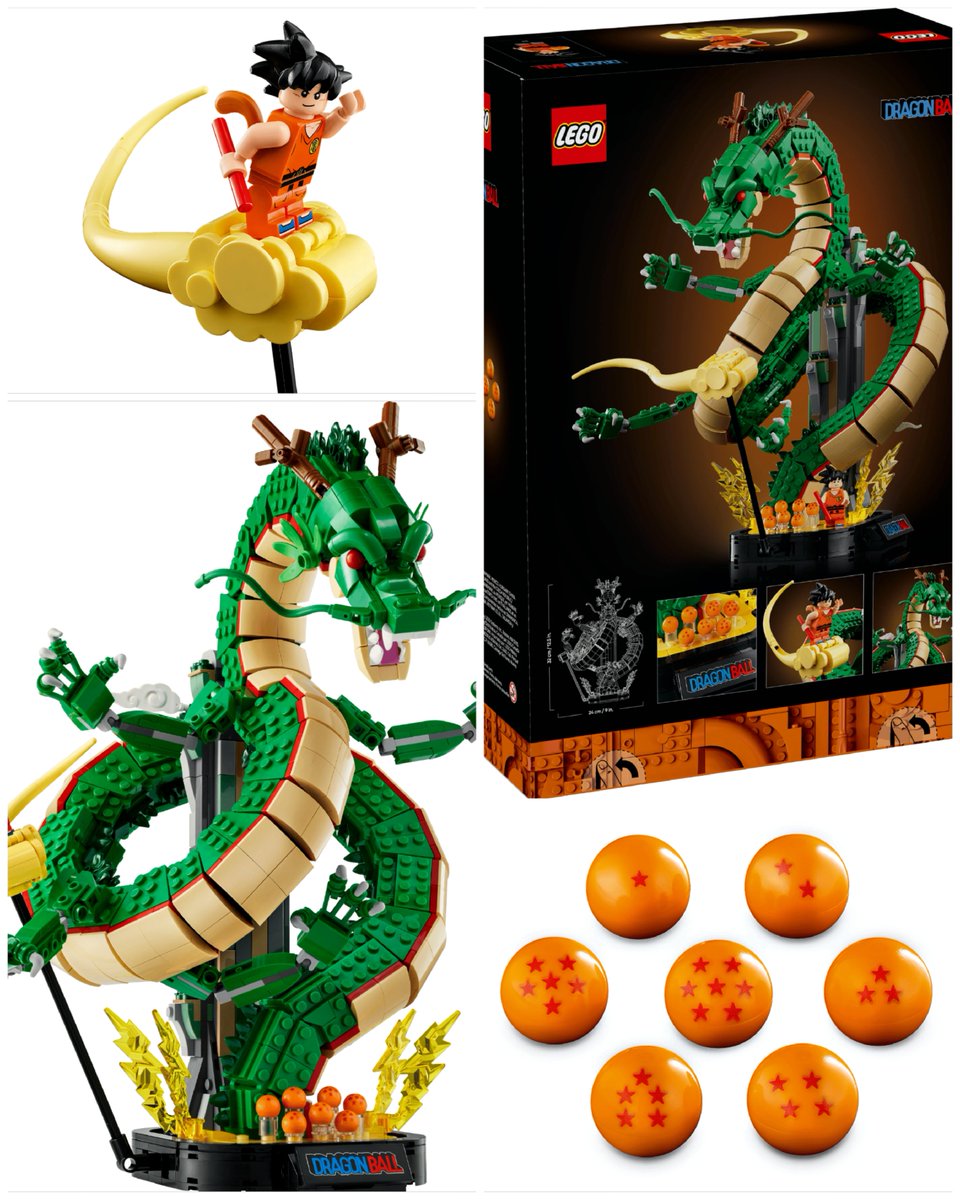 dbs_10_10's tweet photo. First official Dragon Ball LEGO set is here. Icons 11390: Shenron &amp; Goku. $179.99. October 4, 2026. https://t.co/hpRDaIZe44