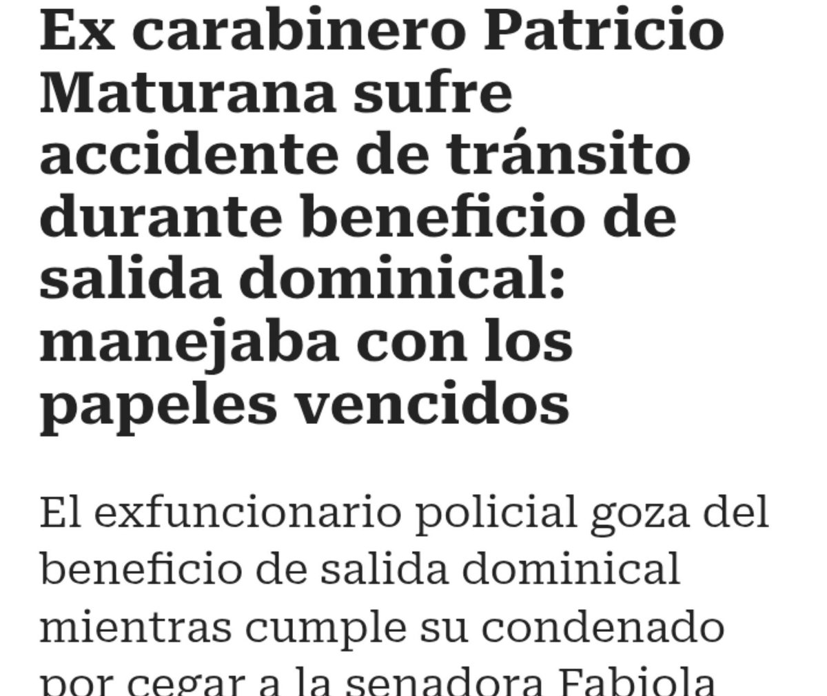Academica2021's tweet photo. El delincuente que goza de salida dominical provoca accidente con documentos vencidos https://t.co/5UPshmtZjL