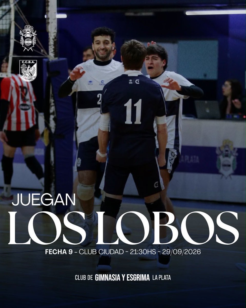 Lobosvoley's tweet photo. ¡HOY JUEGAN LOS LOBOS!

FECHA 9
🆚 CIUDAD B
🕤 21:30 hs 
📍Núñez https://t.co/bf2p0EDlcQ