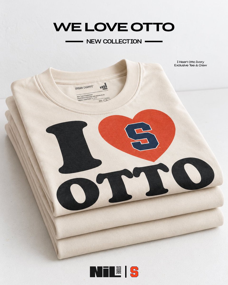 CuseNILStore's tweet photo. Otto’s got a new look. 🍊

Shop the new Otto the Orange Collection featuring exclusive tees and crewnecks celebrating the first mascot in the country with an NIL deal.
Get yours now — link in bio! 🧡💙

#ottotheorange #syracuse #NIL https://t.co/FUjE10St3C
