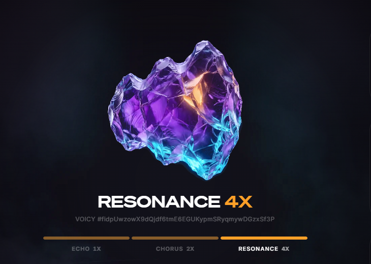 NKarpovec's tweet photo. Reached Resonance on @voicecc Social Camp, 4X locked in for the airdrop https://t.co/8oXPSyW22z