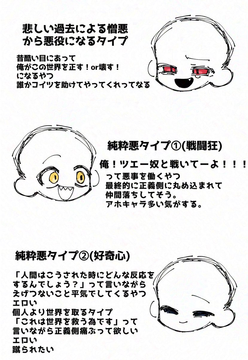 marimari1247's tweet photo. みんなの創作の悪役はどのタイプかな‼️
好きなタイプはどれかな⁉️
俺❓察しろ https://t.co/WMhryGtT4c
