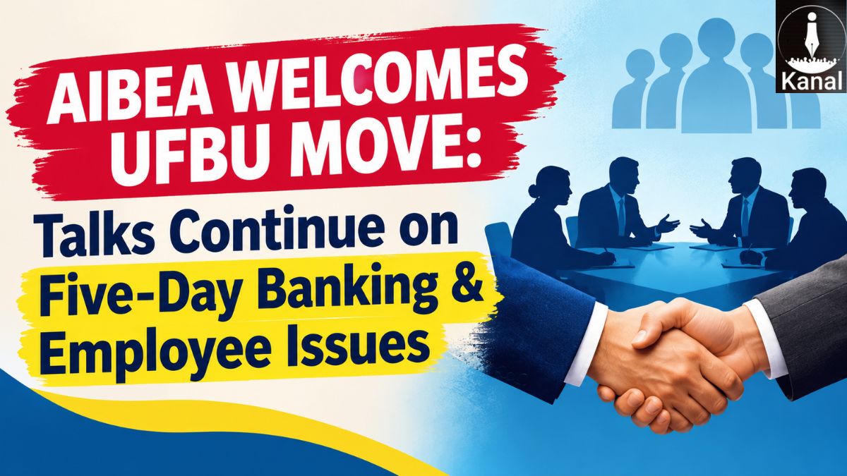 kanalmedia23's tweet photo. 'Welcomes UFBU Decisions on Five-Day Banking and Employee Issues' AIBEA Office Bearers' Meeting Statement
Read More: https://t.co/9aINJPLTO8
@AIBEAofficial has welcomed the #UFBU decision to #defer the #strike and continue talks with #IBA. Discussions will focus on #5DaysBanking, #PLI and pending employee and #pension issues, including pension updation and staff recruitment.
#FiveDayBanking #BankEmployees