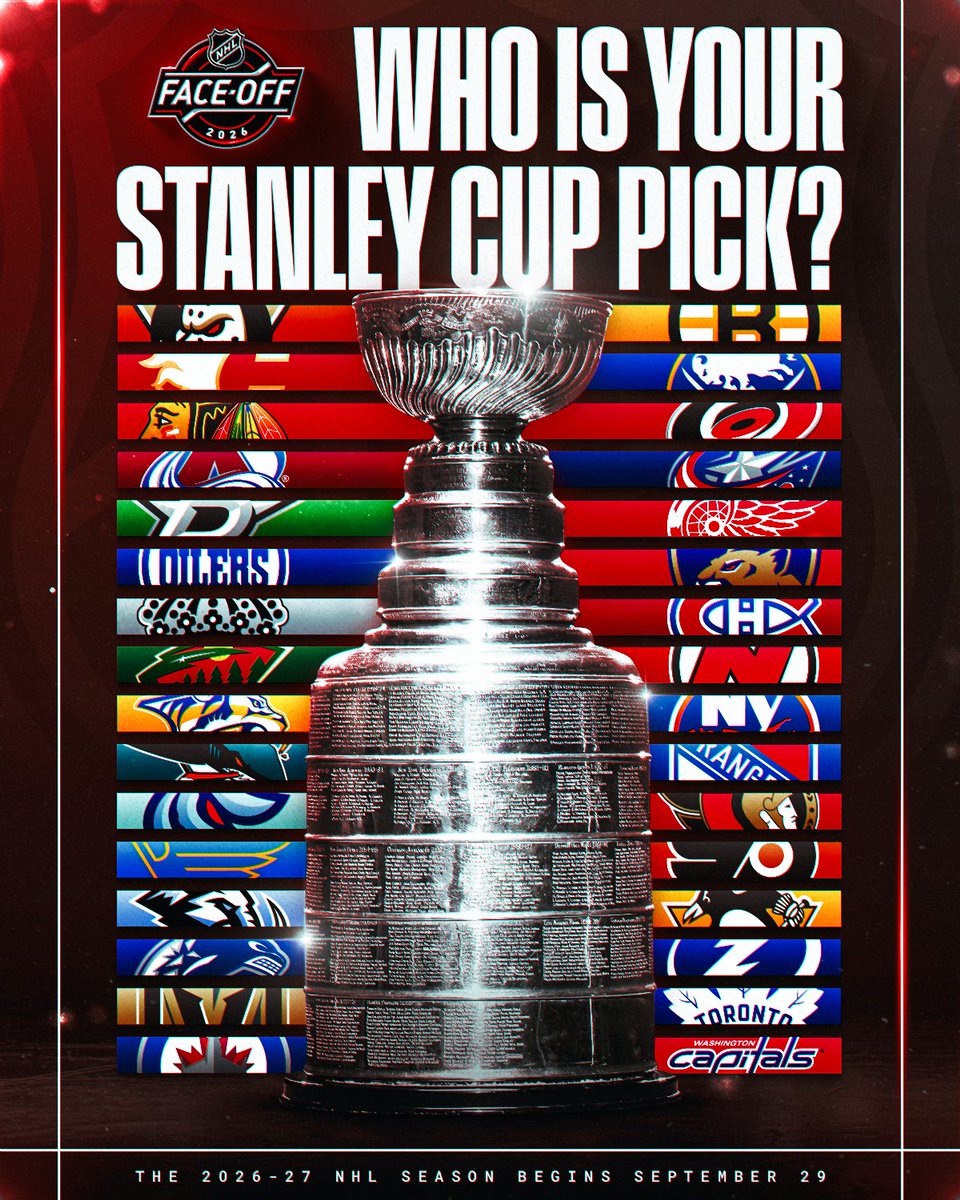 IT'S TIME TO MAKE YOUR PICK ⏳ #NHLFaceOff

Who do you think is winning the Stanley Cup? 
 [📷](https://pbs.twimg.com/media/HTY_sjVbMAAiAAx.jpg) https://pbs.twim