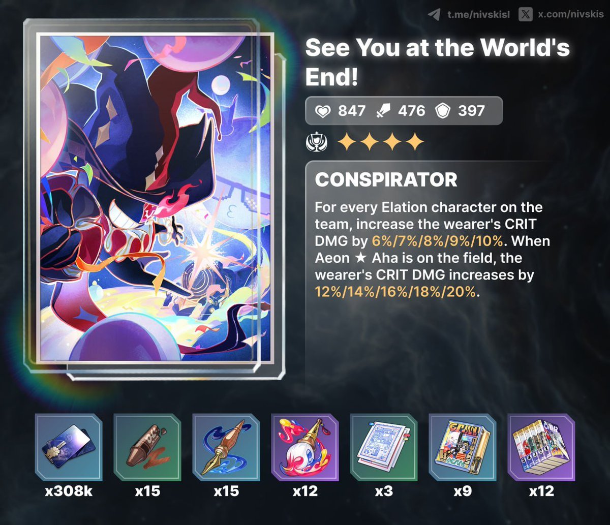 StarRailVerse1's tweet photo. 4.7 Aha &amp; New LCs materials 

Via nivskisl 

#HonkaiStarRail https://t.co/3tu3CWUVXz