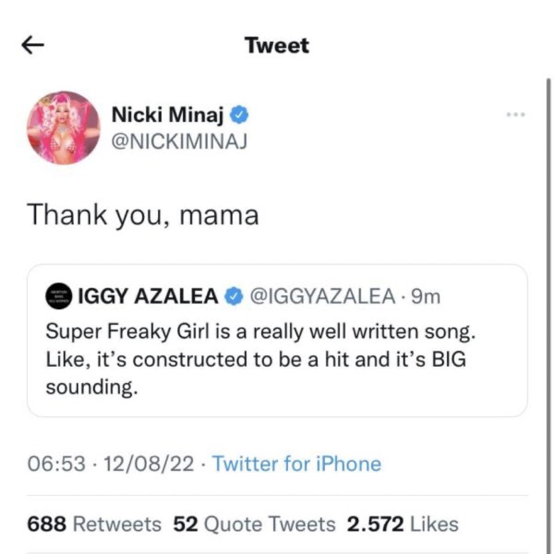 nasaratis's tweet photo. so BARBZ please support iggy azalea’s comeback https://t.co/WmnDtBcrn3