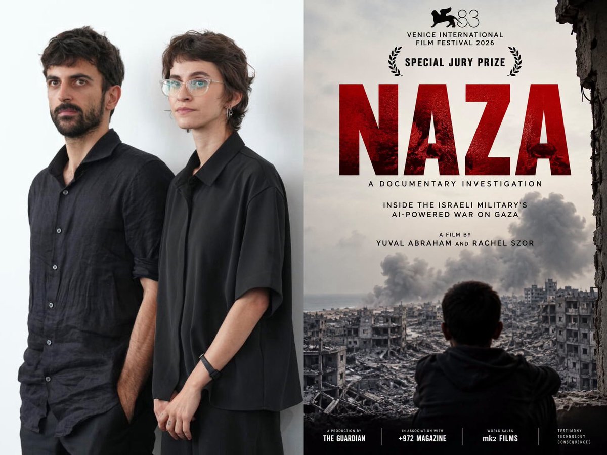 MosiniElisa's tweet photo. Ho visto Naza.

Dico solo questo.
Un film necessario per chi sceglie di guardare in faccia ciò che è accaduto a Gaza.

Consiglio la visione e complimenti per il coraggio a Yuval Abraham e Rachel Szor, i due autori costretti a subire assurde accuse infamanti. https://t.co/jz9URQPB7i