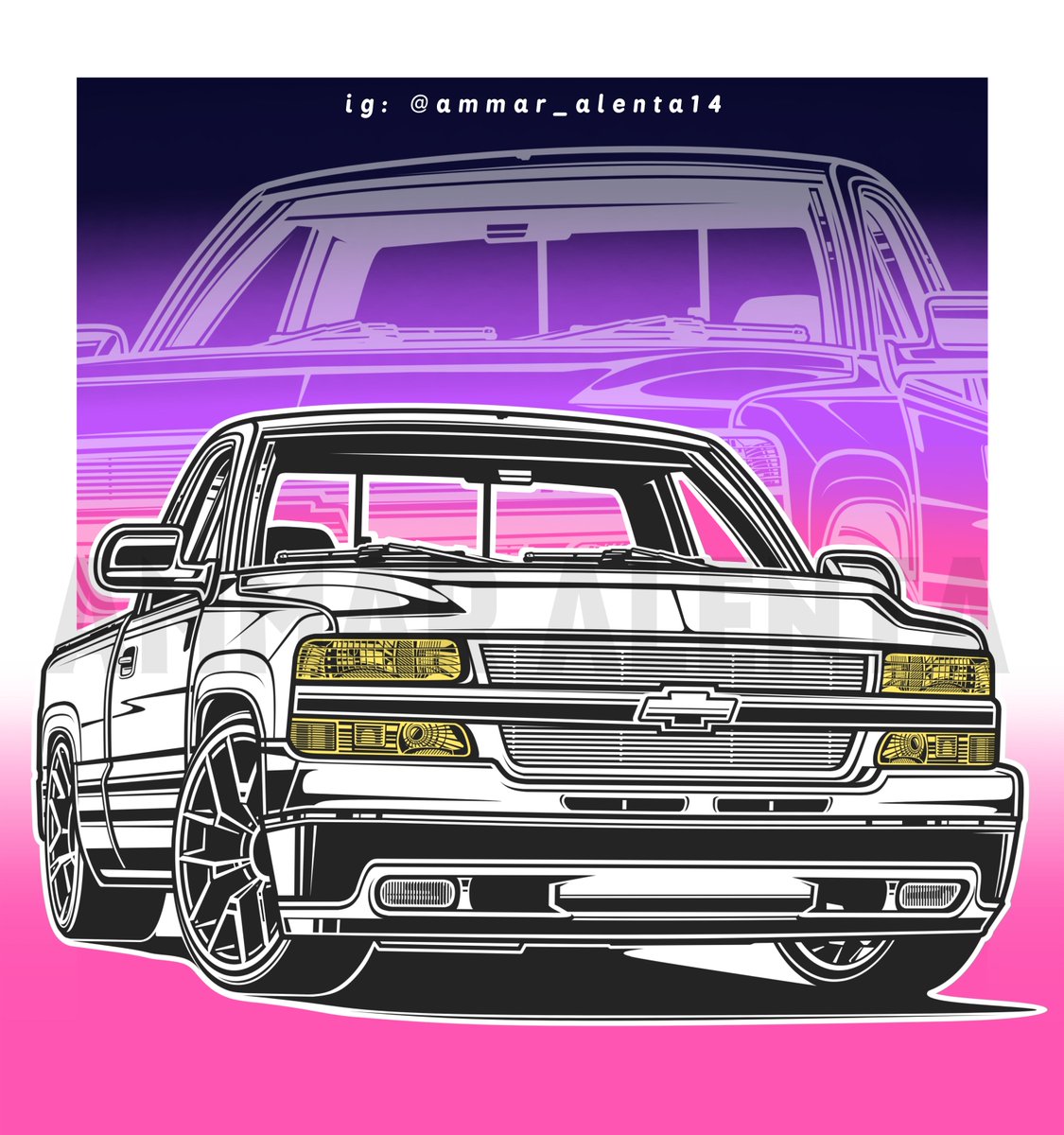 ammar_alenta's tweet photo. Built for the trail, styled for the street.
Feel free to reach out if you'd like your vehicle illustrated :D

#truckart #vectorart #chevrolet #trucklife #AutomotiveArt https://t.co/ahJHRSXtj7