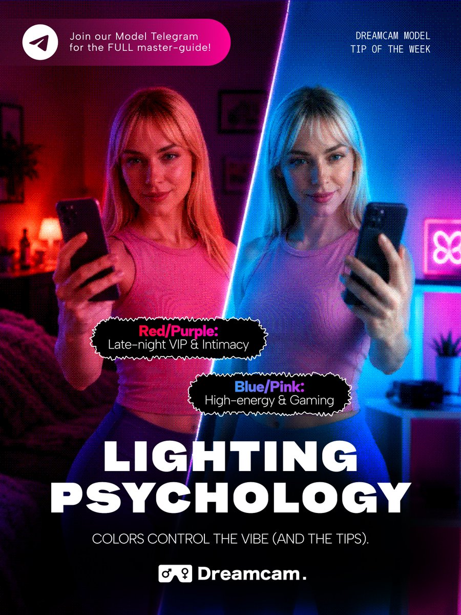 DreamCamVR's tweet photo. ๐ก 4 lighting combos to level up your stream:
โค๏ธ๐ Red/Purple = cozy
๐๐ฉท Blue/Pink = playful
๐๐ค Gold/Warm White = soft & classy
๐ฉต๐งก Teal/Orange = cinematic
Let viewers pick the vibe ๐ฎโจ
#DreamCam #StreamingTips #virtualreality https://t.co/OG4d6Up6qo
