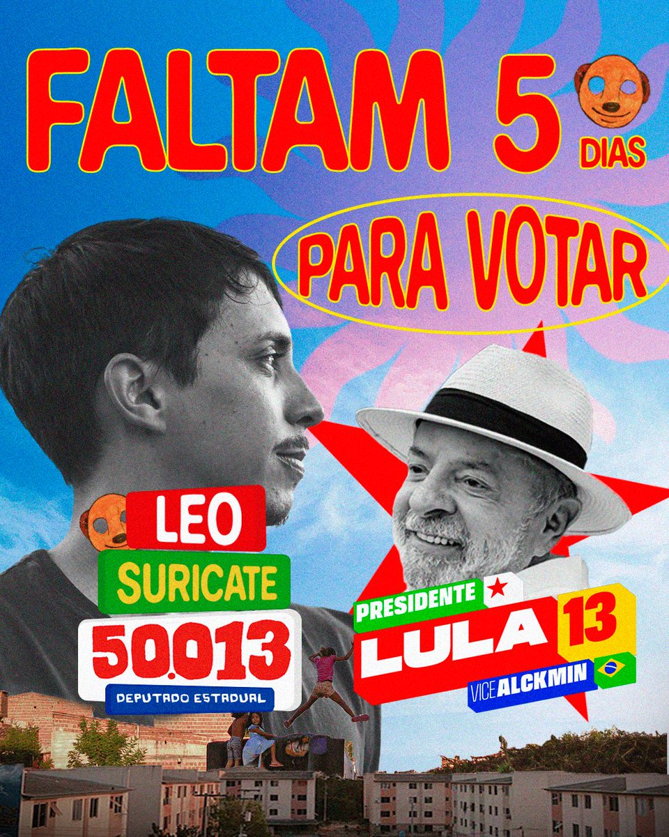 LeoSuricate's tweet photo. Falta pouco pra fazer o L na urna! https://t.co/7u3w7sH3aO