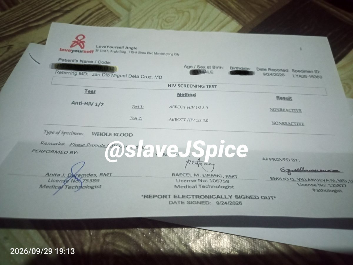 slaveJSpice's tweet photo. Teteed and Prep Refill na! Ready na ulit lumaban! Always know your #Status always have a regular check up. Thanks to my hub @LoveYourselfPh for always accomodating me #HIVAWARENESS #KnowYourStatus #Prep #TopPayat #TopPayatMe  #JSpice #JSpiceSlave #LasPiñas #LasPiñasAlter   #Alter https://t.co/VaObn4B8a4