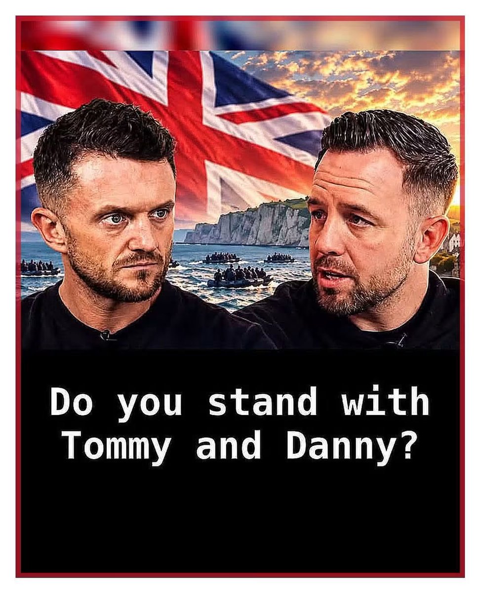 Rising_america2's tweet photo. Two faces, one mission, standing firm for Britain! 🇬🇧💪 White cliffs, Union Jack flying high, and small boats on the horizon — you know what this is about! 👀🌊 Do you stand with Tommy and Danny? 🤝❤️ If you believe in protecting our borders and speaking up for the British people, show your support! 👇 Drop a ❤️ for YES or share this post! United we stand! 🏴󐁧󐁢󐁥
🔥