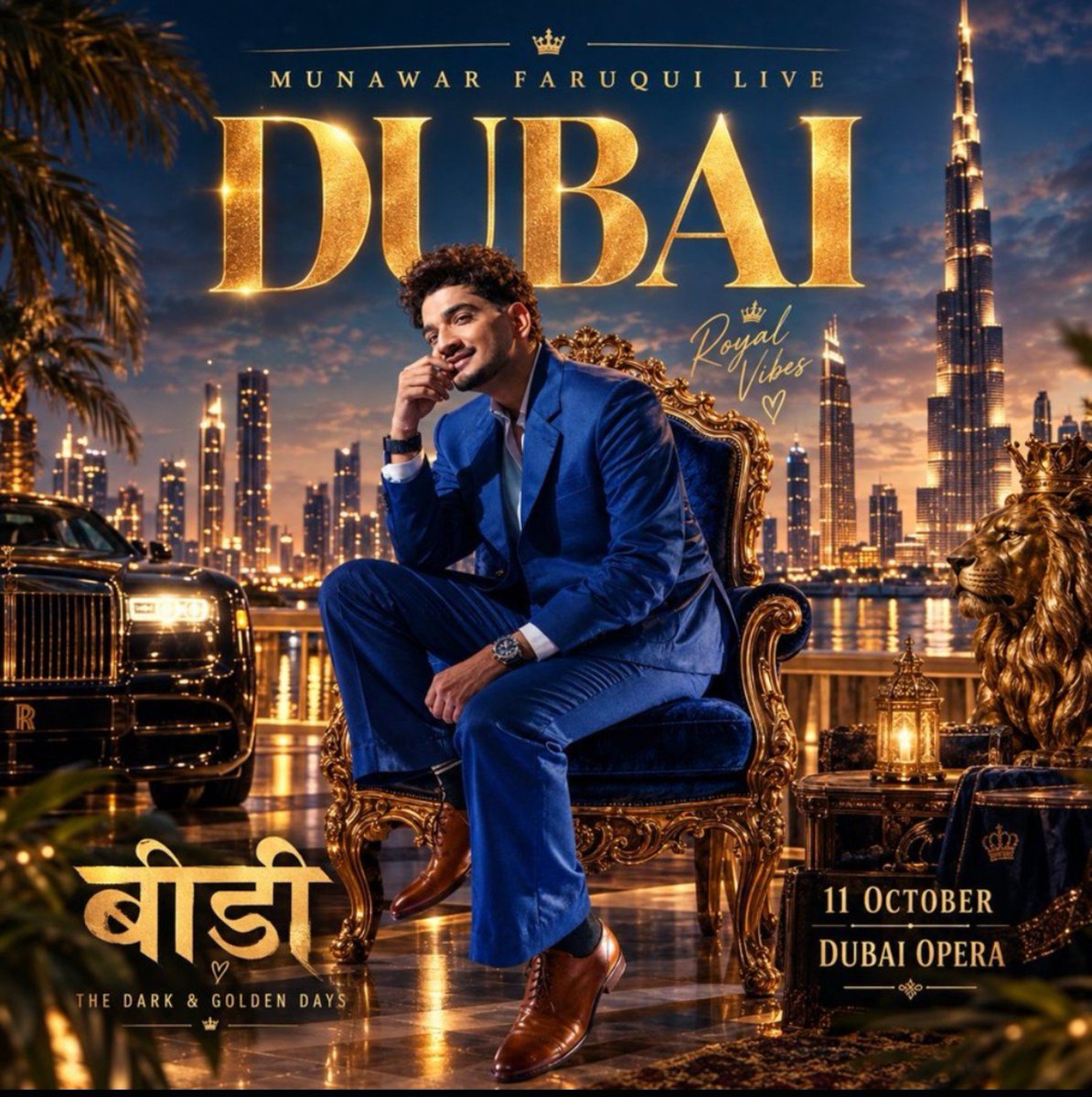 RealNadeem3__'s tweet photo. Dubai ki shaam, Munawar ke naam ✨🔥
Stage par jab Munawar aayega, toh mehfil sirf show nahi… yaadgaar banegi. ❤️👑

This is not just a show, it’s an emotion! 🎤🖤”

11 October — Dubai Opera 🎤✨”

#MunawarFaruqui #MKJW https://t.co/DfEzVck61Q