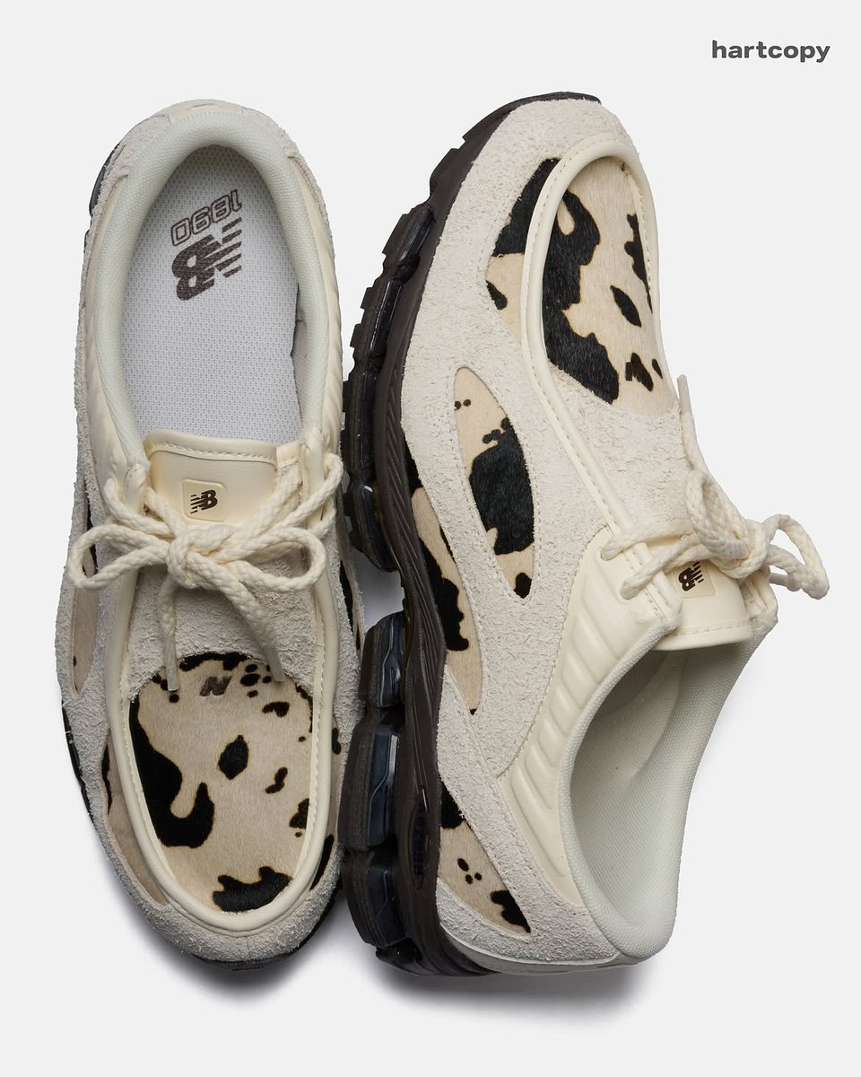 bIueskyse's tweet photo. GAK NYANGKA NEW BALANCE MOTIF COW PRINT BISA SECAKEP INI 😭 detailnya unik tapi malah bikin look-nya makin cool! https://t.co/RKorj7WNPm