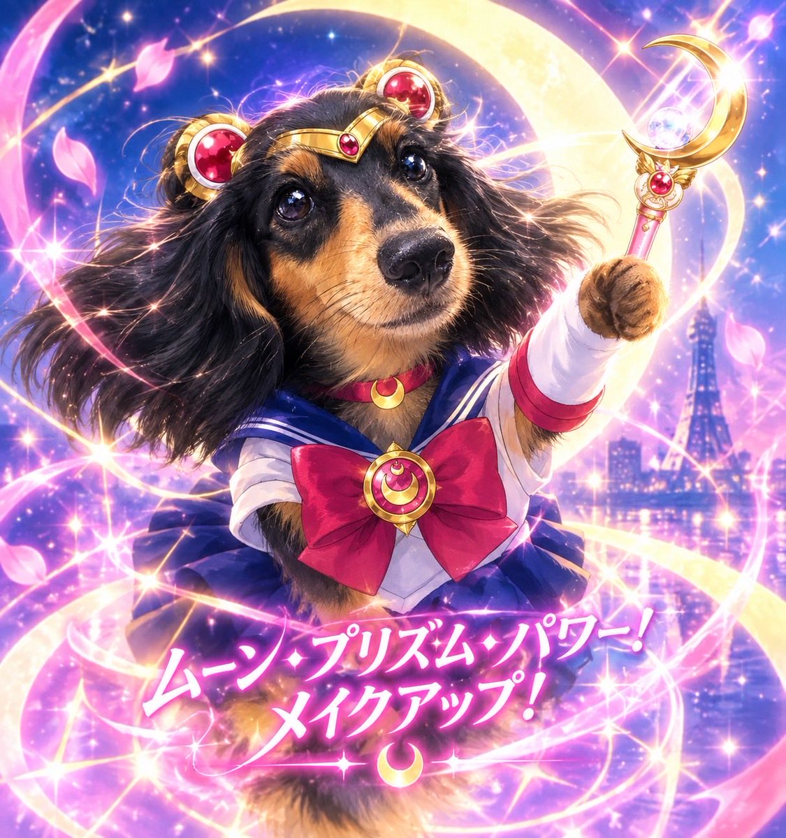 pWC1uvZF0YRnj1J's tweet photo. むちゃくちゃセーラームーン世代なウチ‼️
愛犬愛猫を変身シーンの動画にするんが流行ってるみたいやから便乗
まず旦那に作ってもらったんがコレ
可愛すぎやろ😍 https://t.co/jYO5o32A8Z