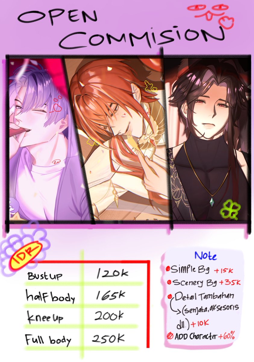 kKyangki's tweet photo. [Urgent coms, RTs and likes are appreciated❤️]

ー ✨Commission Open .。
for 7 slot only.
Local only 🇮🇩

If you are interested, feel free to DM me
👉🏻 👈🏻
#digitalart #opencommission https://t.co/LGkyK1hoK5