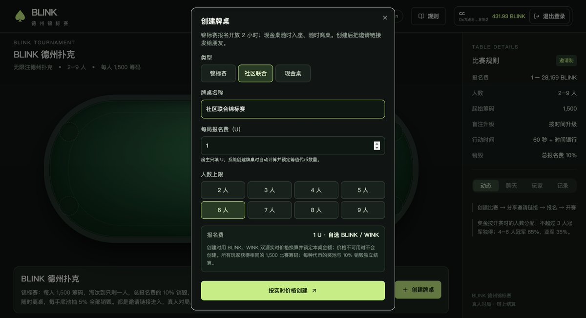 Dev_Great_dev's tweet photo. 我在PokerBlink裏加入了Wink Wink社區的人也可以來和Blink一起玩啦  @winkwink_cto  @dontblink_cto 
希望有越來越多的項目可以加入進來 雖然不賺錢但是想想就覺得很好玩 In-Game! https://t.co/zmN1i9QvF7