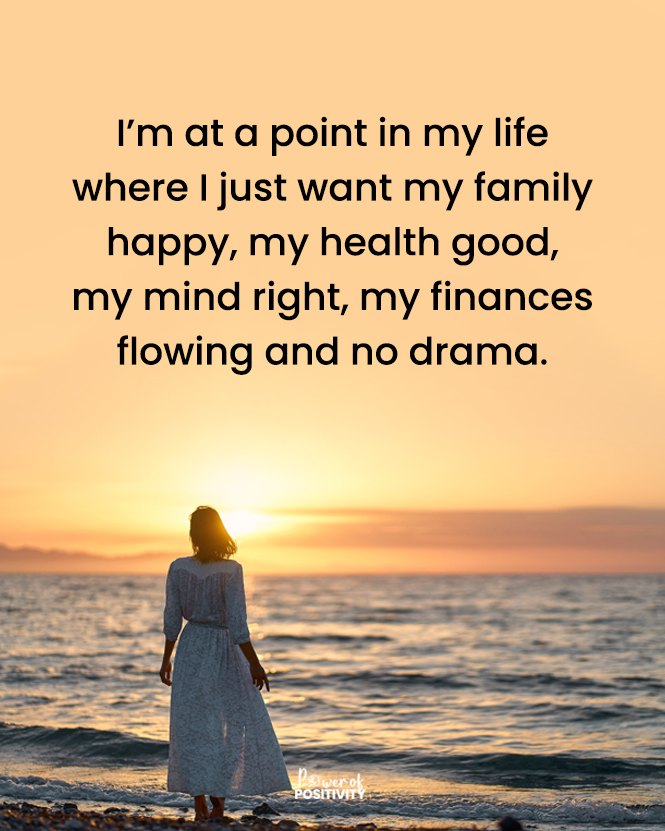 LIVEpositivity's tweet photo. I'm at a point in life where I just want my family happy, my health good, my mind right, and no drama. ✌️💖 https://t.co/8azv5vGFh2