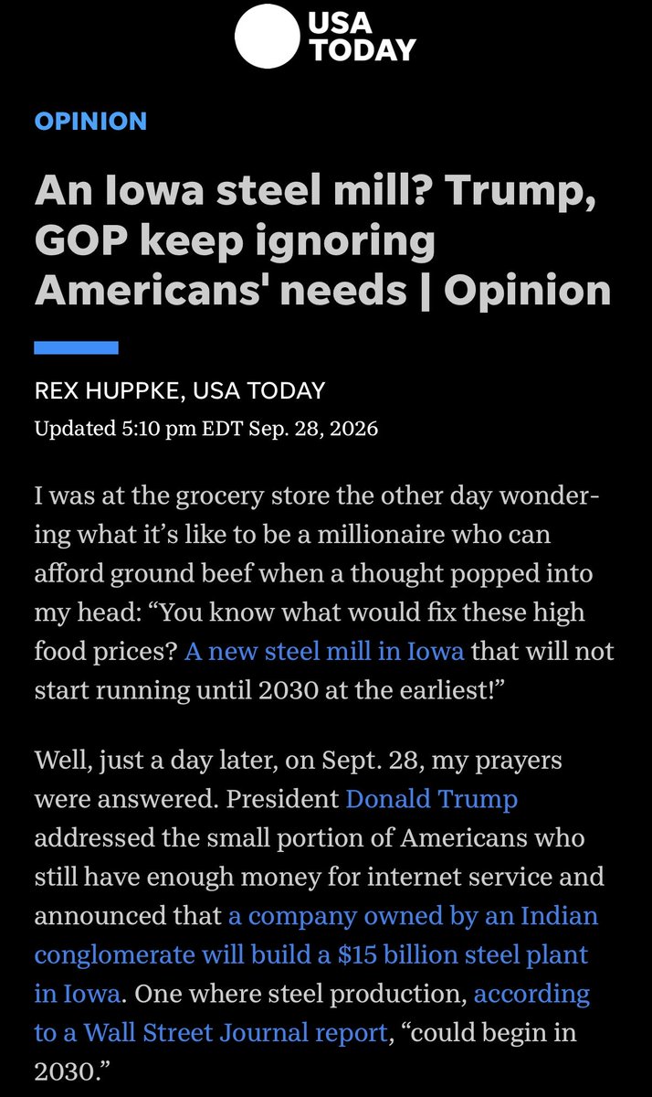 fakeRealDon's tweet photo. Yes, this isn’t likely to materialize the way it’s being promoted, even if it does, it’s not until 2030! It’s just midterm manipulation.  Link to article in the comments. https://t.co/EFKsOXbb8j