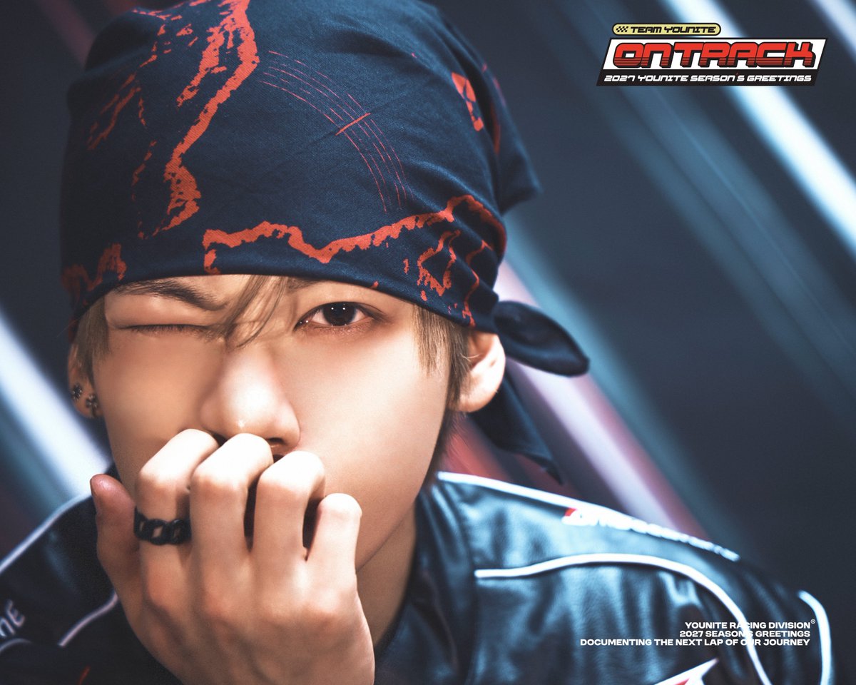 YOUNITE_offcl's tweet photo. 2027 YOUNITE SEASON'S GREETINGS 
[TEAM YOUNITE: ON TRACK] 

𝘾𝙊𝙉𝘾𝙀𝙋𝙏 𝙋𝙃𝙊𝙏𝙊 🏁

📅 2026.10.05 (MON) 14:00 (KST) ~

#YOUNITE #유나이트
#은호 #EUNHO
#스티브 #STEVE
#형석 #HYUNGSEOK
#우노 #WOONO 
#TEAM_YOUNITE #ON_TRACK https://t.co/awRkUdPTMi