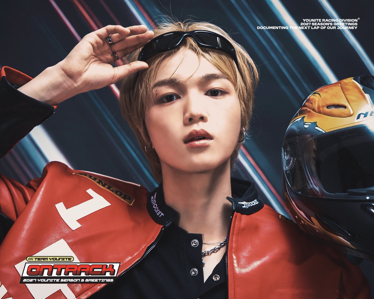 YOUNITE_offcl's tweet photo. 2027 YOUNITE SEASON'S GREETINGS 
[TEAM YOUNITE: ON TRACK] 

𝘾𝙊𝙉𝘾𝙀𝙋𝙏 𝙋𝙃𝙊𝙏𝙊 🏁

📅 2026.10.05 (MON) 14:00 (KST) ~

#YOUNITE #유나이트
#은호 #EUNHO
#스티브 #STEVE
#형석 #HYUNGSEOK
#우노 #WOONO 
#TEAM_YOUNITE #ON_TRACK https://t.co/awRkUdPTMi