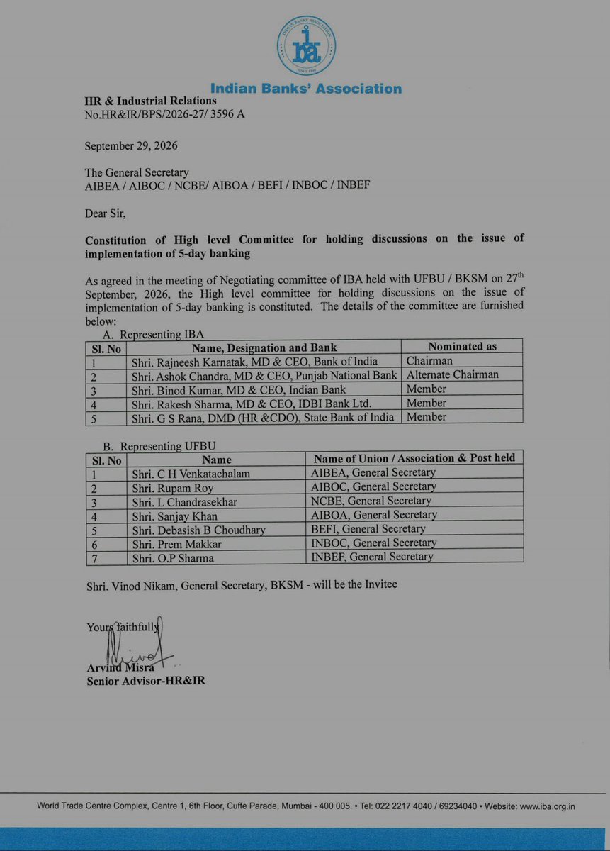 BankerKumari's tweet photo. आखिर हमें मिला क्या?
5-Day Banking लागू नहीं हुई, कोई implementation date नहीं, कोई time-bound commitment नहीं। सिर्फ एक और Committee और आगे की बातचीत!
#ShameOnUFBU https://t.co/fVeIFOEQSz