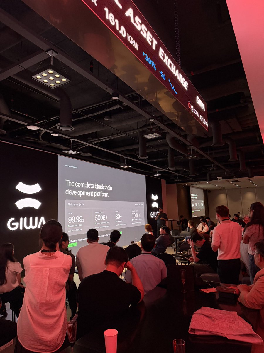 ShortChall's tweet photo. Great night at the @GIWA_by_Upbit  GIWA Night Exclusive Reception ✨

It was great connecting with fellow teams building on GIWA and sharing ideas with such an inspiring community.

Excited to keep building and growing together. 🚀

#ShortChall #GIWA #Web3 https://t.co/nsi3qq13Xe