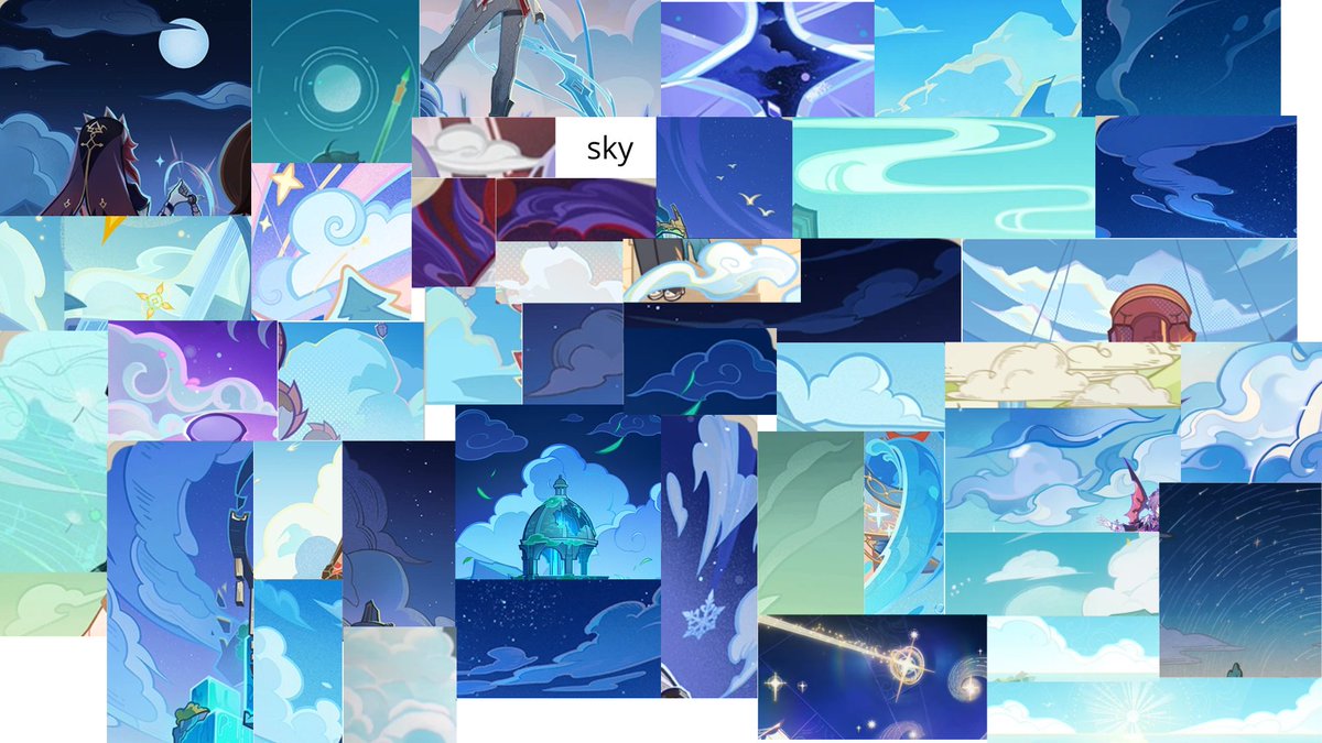 Anilyan13's tweet photo. Idk if anyone is interested in learning the cutscen/TCG artstyle of Genshin, but I compied references

Link is below. I tried to group them, here are examples

#GenshinImpactㅤ https://t.co/DksIL407yk