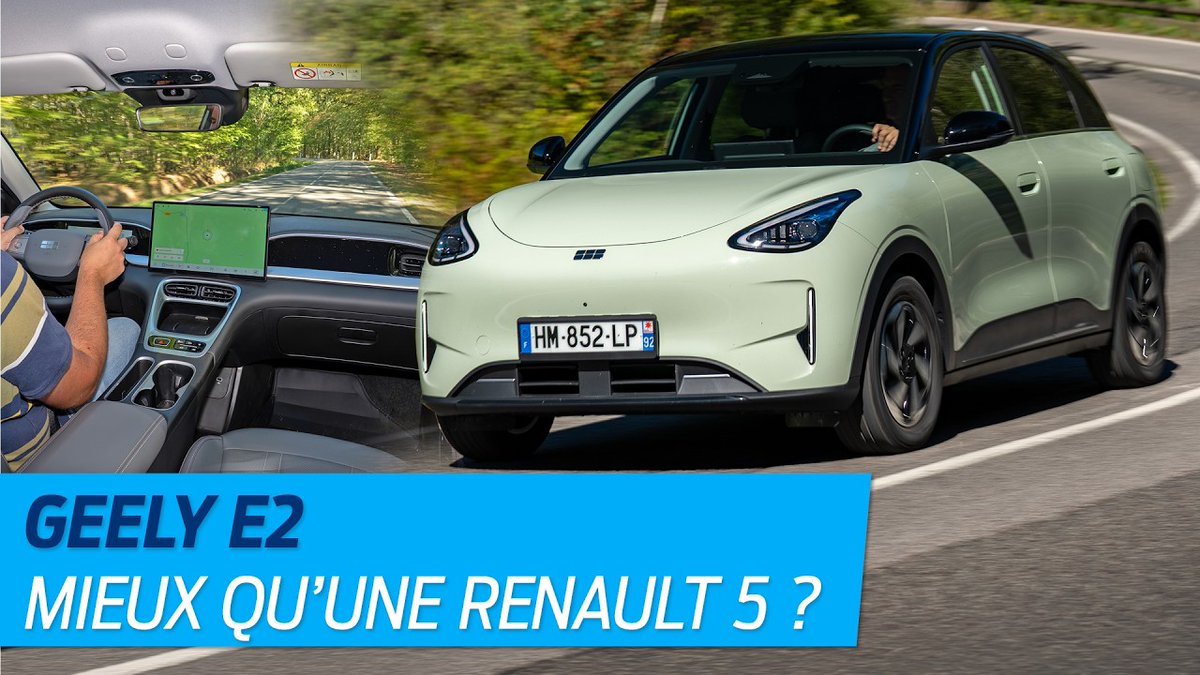 dmeance's tweet photo. Essai Geely E2 (2026). Notre avis après 800 km au volant de cette nouvelle citadine chinoise https://t.co/jhwtywso9I via @YouTube @Largus_auto
@GeelyAutoGlobal #GeelyAuto #Geely #E2 #GeelyE2 #Citadine #Electrique #Présentation #Essai #VoitureElectrique #BEV #EV #VE https://t.co/ltneosPHzT
