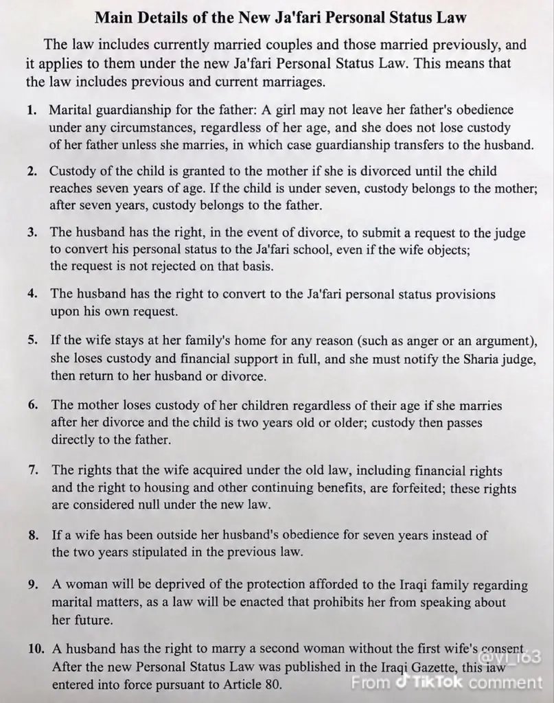 9jrix's tweet photo. Our rights, our lives, our choice!
Hear Iraqi women’s voice! 
@MsMagazine 
#NoToJaafariLaw https://t.co/Uk8t6yVZnI