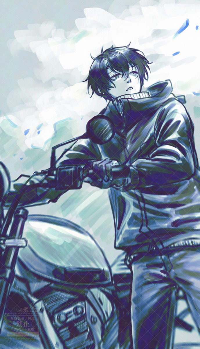 shin4_hnkncp's tweet photo. バイクと叢雲 https://t.co/JMMY56VB69