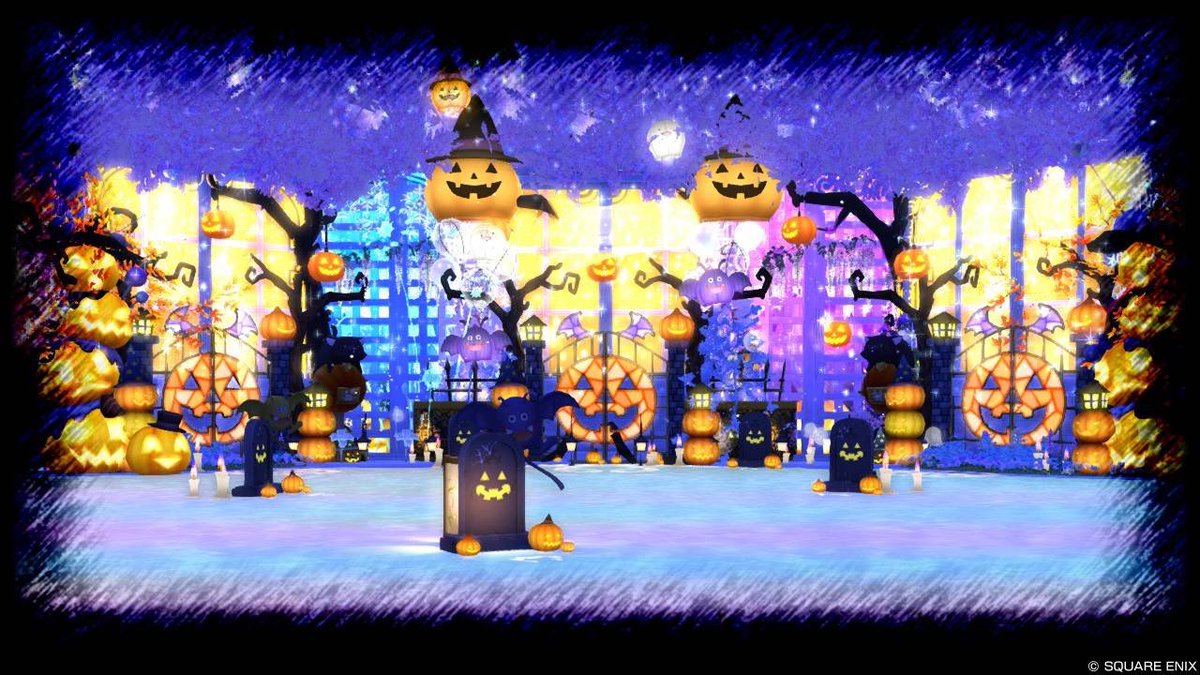 DQX_Tabasa's tweet photo. みなさんこんばんは🌙✨️

昨日の17時頃にて新しくたばスタを
ハロウィン🎃ブースへと改装させて
いただきました💕((o(｡>ω<｡)o))

かぼちゃしか置いてませんがぜひ下見に
来てみてください♪

期間中はいつでもお待ちしてます！！

 #ドラクエ10 #たばスタ #ハロウィン https://t.co/v0E8Gwok6W