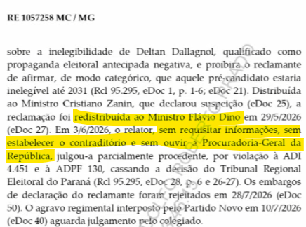 RodrigoRauff's tweet photo. Flávio Dino não merece usar a toga de juiz pois a utiliza levianamente e de forma partidária. Em qualquer lugar decente, ele estaria afastado e sendo investigado, não só pela usurpação do poder, como por uso indevido de recursos públicos com desvio de finalidade, como no caso do uso do carro oficial.

Sem dar voz às partes envolvidas, age como 'bom' comunista que é: autoritário, moralmente corrupto e cínico. Esse é o tipo de juíz do Lula e do PT.