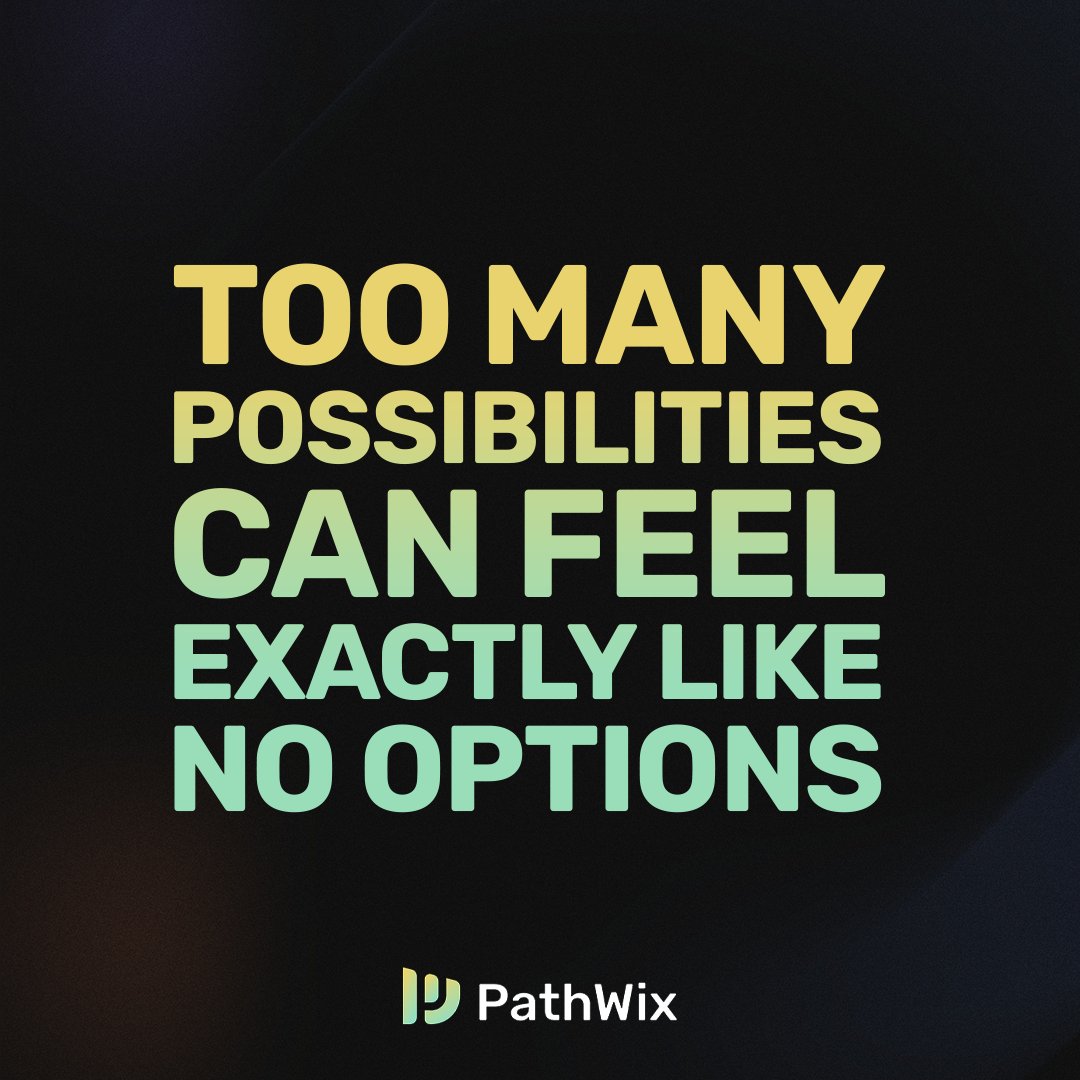 pathwixai's tweet photo. Too many possibilities can feel exactly like no options.

Pathwix brings your strengths, interests &amp; patterns into a personalised Pathfile, helping you explore what actually fits.

No generic results. No pressure to decide. Just useful personal context.

https://t.co/9rUoNnhhHD https://t.co/twfdHWzm77